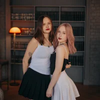 Lisa (blonde) & Alisa (brunette) next stream on Friday from 23 PM – 08 AM  ET +3 GMT ❤ 💦 Show foam party on Saturday 💦